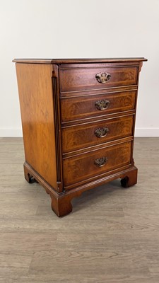 Lot 408 - A MAHOGANY AND INLAID MEDIA CABINET