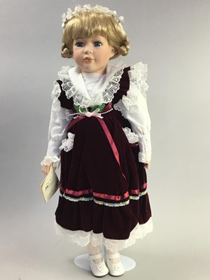 Lot 452 - A LOT OF MODERN BISQUE HEADED AND OTHER DOLLS