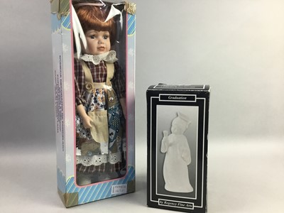 Lot 467 - A LOT OF FIVE MODERN BISQUE HEADED DOLLS