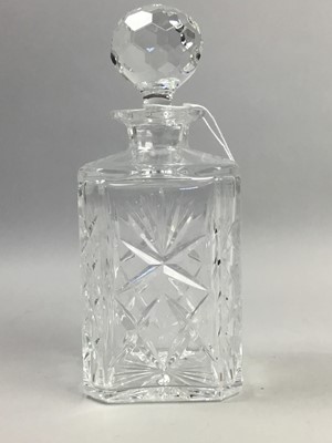 Lot 509 - A CRYSTAL DECANTER AND OTHER CRYSTAL WARE