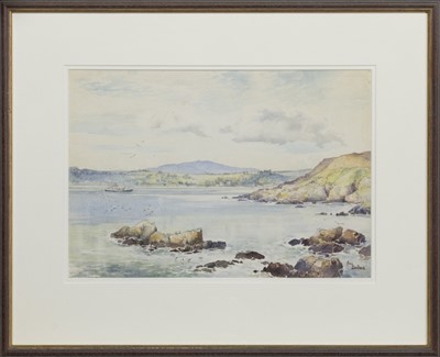 Lot 10 - THE ACE FROM TURR POINT, A WATERCOLOUR BY ANN DALLAS