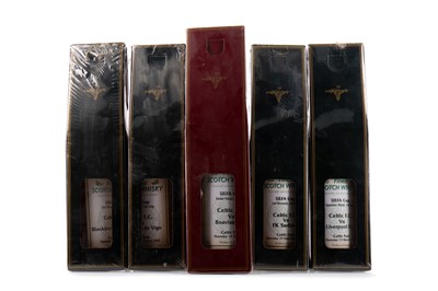 Lot 1518 - CELTIC F.C. IN EUROPE - SET OF SIX BOTTLES OF WHISKY COMMEMORATING 'THE ROAD TO SEVILLE'