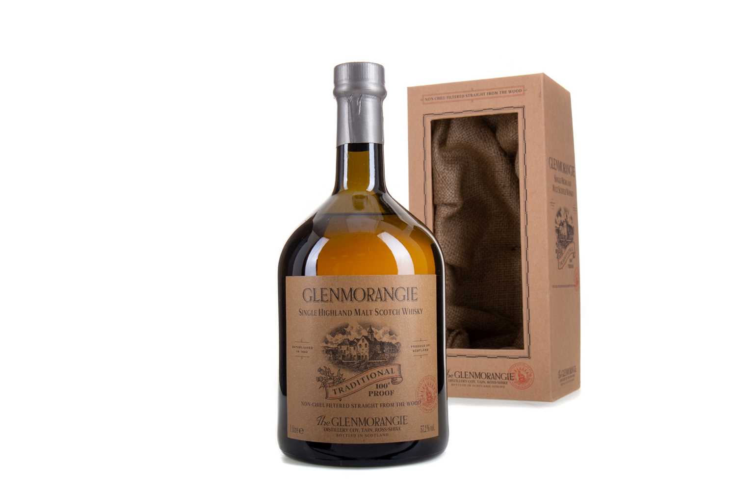 Lot 69 - GLENMORANGIE 10 YEAR OLD TRADITIONAL 100° PROOF 1L