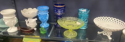 Lot 312 - A GROUP OF VICTORIAN PRESSED GLASS
