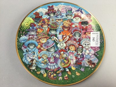 Lot 543 - A COLLECTION OF THIRTEEN ROYAL DOULTON CAT-THEMED CABINET PLATES