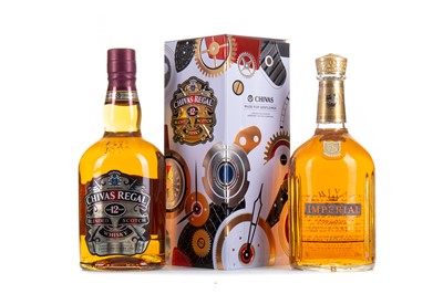 Lot 160 - CHIVAS IMPERIAL 18 YEAR OLD AND CHIVAS REGAL 12 YEAR OLD BREMONT WATCH CO EDITION