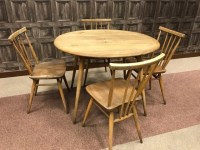 Lot 1026 - COMPOSED DINING SUITE OF DANISH DESIGN to...