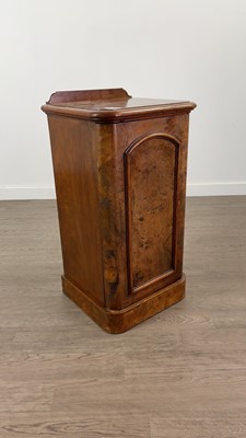 Lot 558 - A VICTORIAN WALNUT POT CUPBOARD