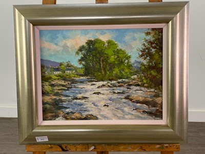 Lot 571 - A RIVERSCENE BY J.D HENDERSON