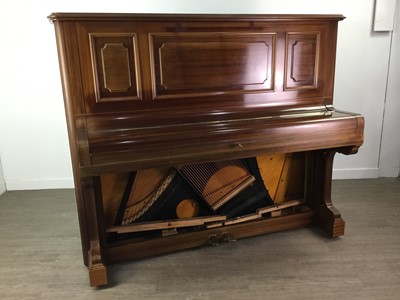 Lot 145 - AN BECHSTEIN MAHOGANY UPRIGHT PIANO