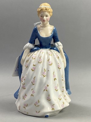 Lot 599 - A ROYAL DOULTON FIGURE OF 'VANITY' AND FIVE OTHERS