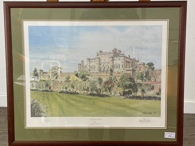 Lot 604 - CULZEAN CASTLE SIGNED PRINT BY LORNA BAXTER , OTHER PRINTS AND EMBROIDERIES