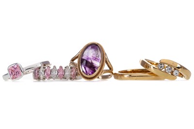 Lot 1213 - A COLLECTION OF GEM SET RINGS