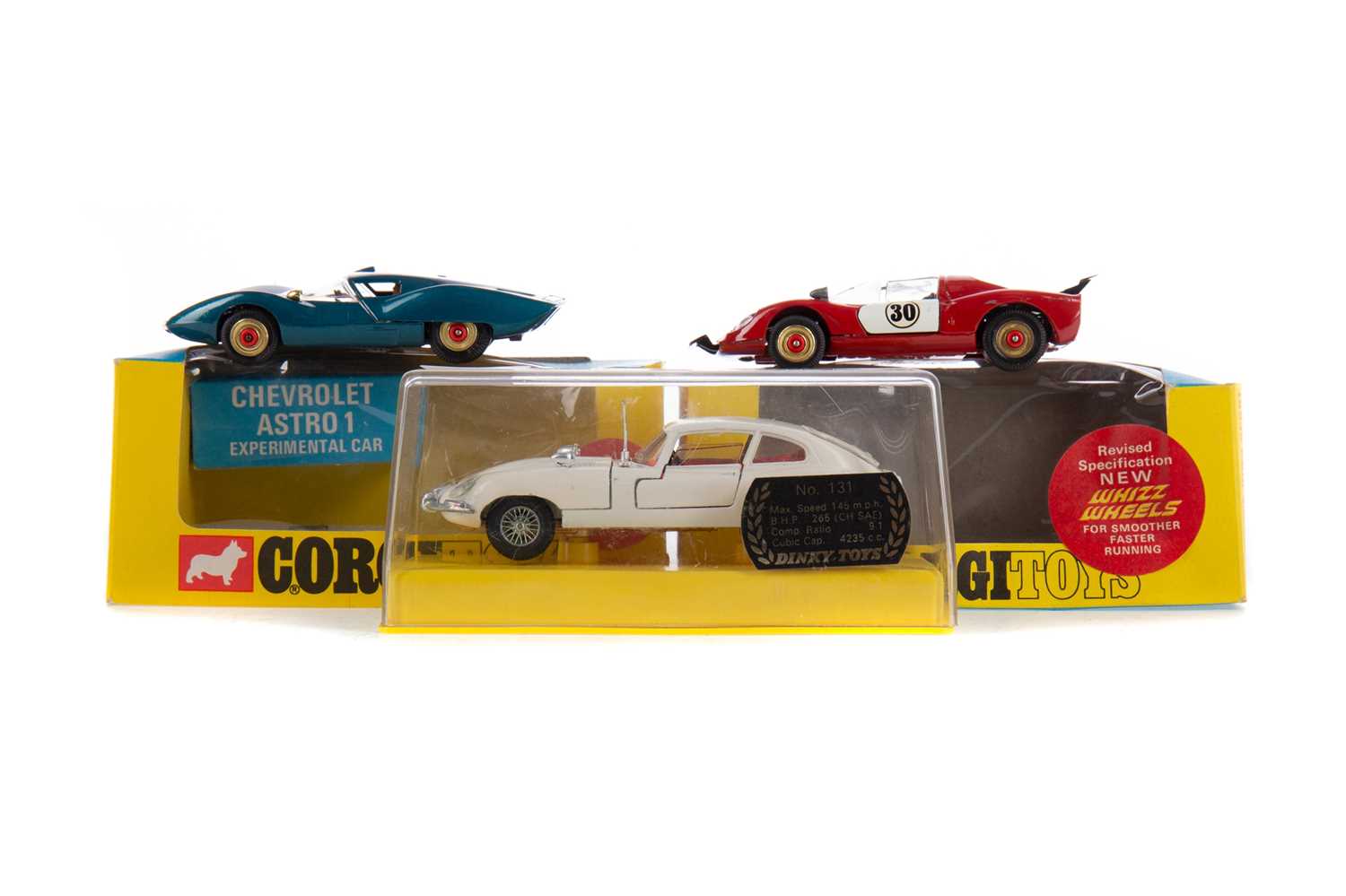 Lot 930 - TWO CORGI WHIZZWHEELS AND A DINKY MODEL