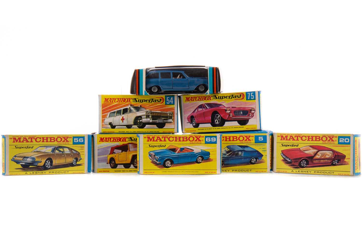Lot 934 - SEVEN MATCHBOX SUPERFAST MODELS AND A LONE STAR IMPY