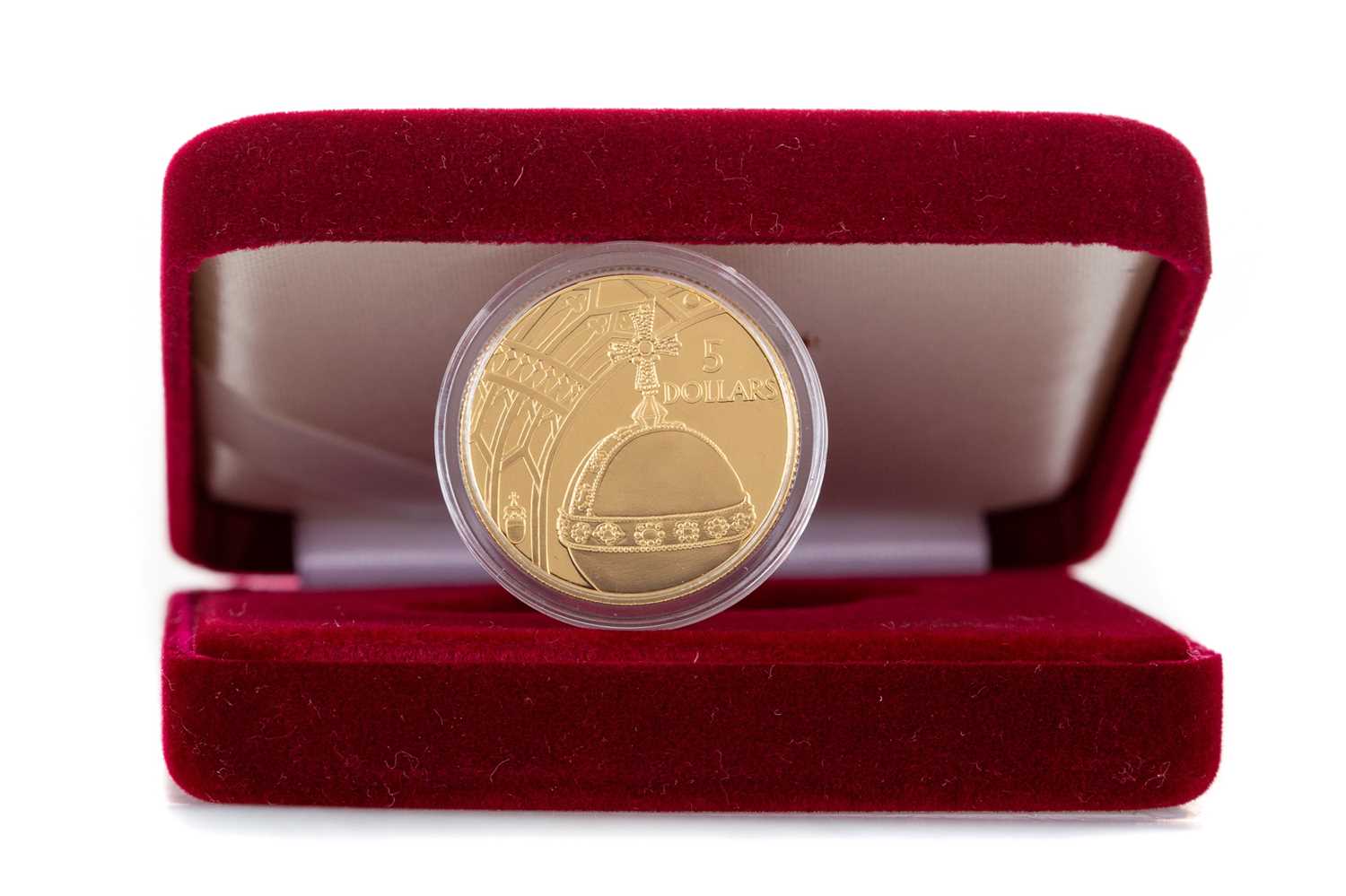 Lot 71 - A SOLOMAN ISLANDS GOLD PROOF FIVE DOLLAR COIN