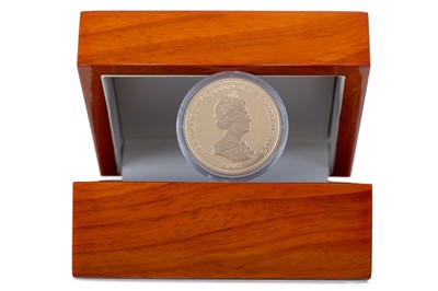 Lot 72 - A TRISTAN DA CUNHA 250TH ANNIVERSARY OF THE BIRTH OF ADMIRAL LORD NELSON GOLD PROOF FIVE POUND COIN