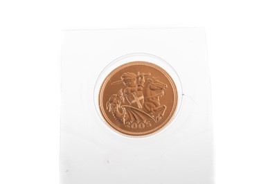 Lot 75 - AN ELIZABETH II MODERN ST GEORGE AND THE DRAGON GOLD SOVEREIGN
