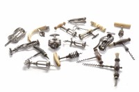 Lot 1040 - GOOD COLLECTION OF CORKSCREWS to include...