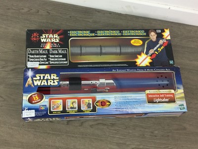 Lot 946A - TWO STAR WARS REPLICA LIGHTSABERS