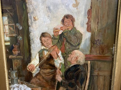 Lot 396 - THE THREE PIECE BAND, AN OIL