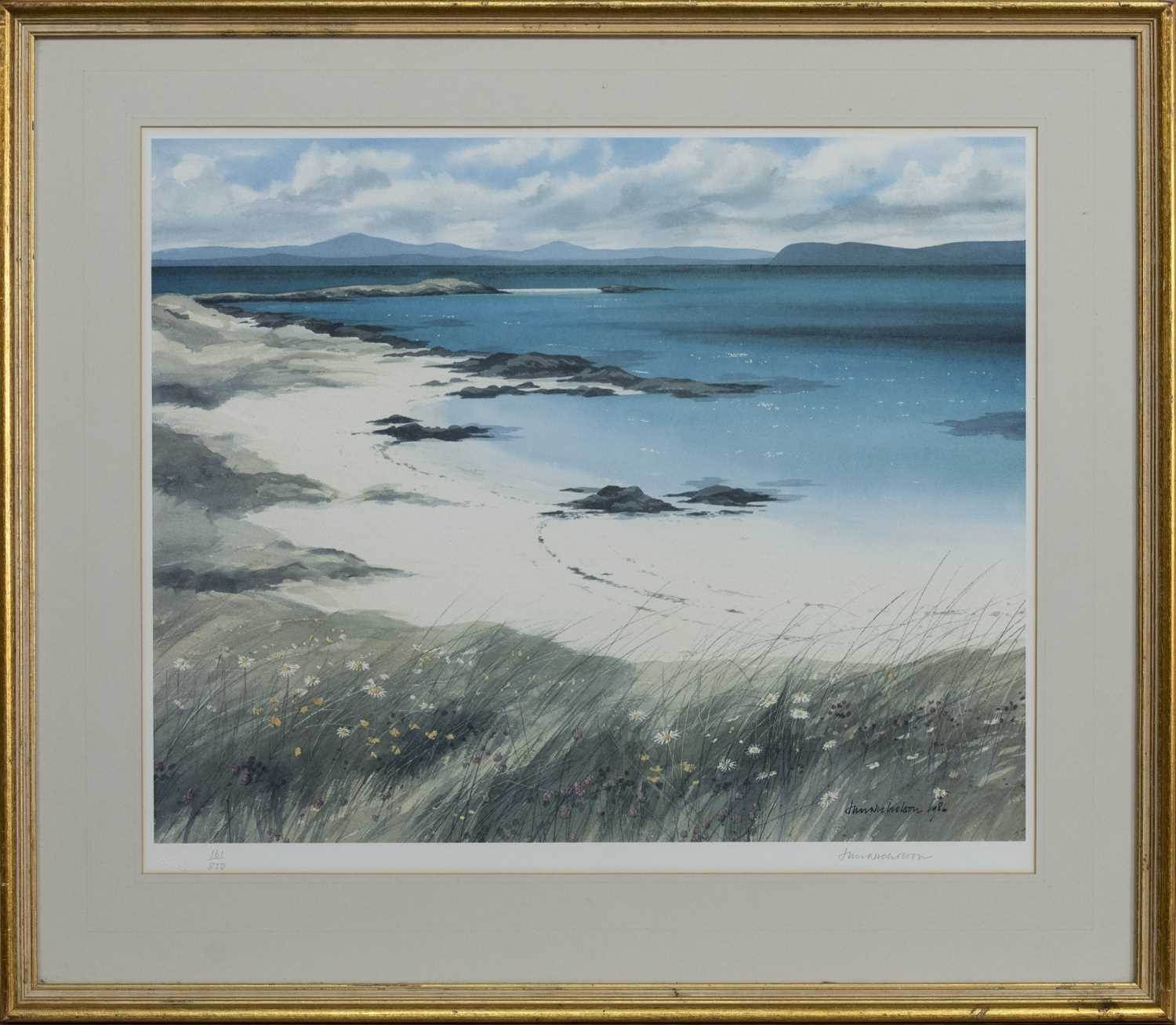 Lot 25 - A VIEW TO THE ISLANDS, A SIGNED LIMITED EDITION PRINT BY JIM NICHOLSON