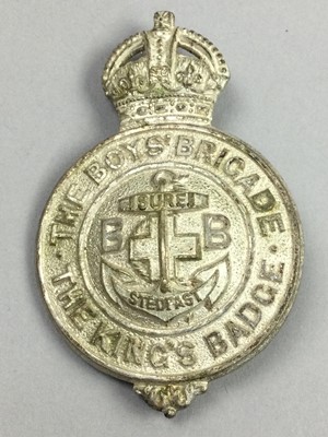 Lot 189 - A GROUP OF BOY'S BRIGADE BADGES AND PIPS