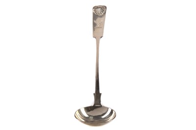 Lot 76 - A WILLIAM IV SILVER TODDY LADLE