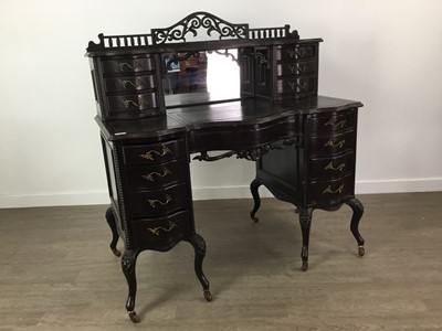 Lot 133 - AN EBONISED FRENCH STYLE DESK