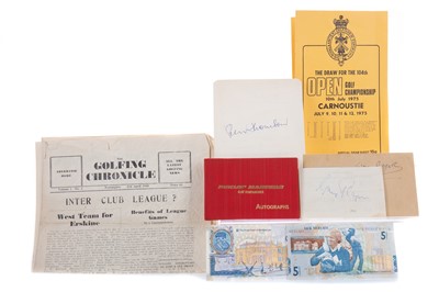 Lot 1503 - AN AUTOGRAPH ALBUM FROM THE 1975 OPEN AT CARNOUSTIE