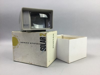 Lot 234 - A COLLECTION OF PHOTOGRAPHIC SLIDES, SLIDE VIEWER AND TINS