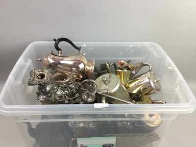 Lot 249 - A LARGE COLLECTION OF SILVER PLATED WARE
