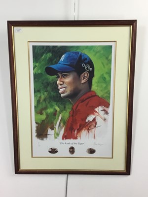 Lot 1535 - CRAIG CAMPBELL (GOLFING INTEREST), TIGER WOODS, THE LOOK OF THE TIGER
