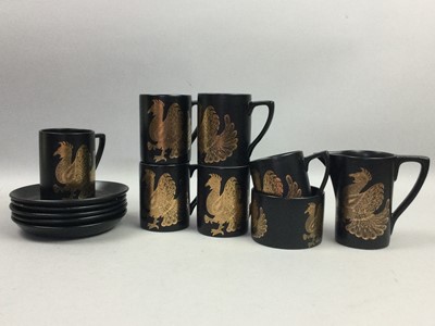 Lot 113 - A PORTMEIRON 'PHOENIX' COFFEE SERVICE ALONG WITH OTHER CERAMICS