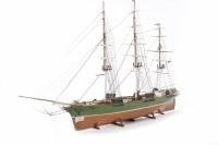 Lot 1081 - KIT MODEL STEAM YACHT with wooden deck, 97cm...