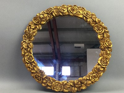 Lot 108 - A LOT OF TWO GILT FRAMED WALL MIRRORS