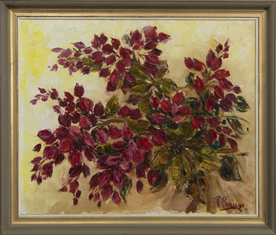 Lot 50A - STILL LIFE WITH FLOWERS, AN OIL