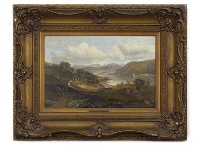 Lot 269 - OVERLOOKING THE LOCH, AN OIL BY HORATIO MCCULLOCH