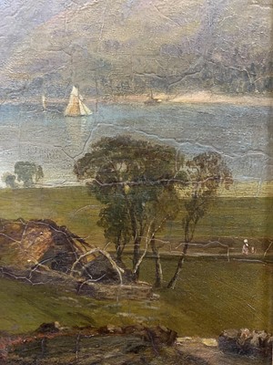 Lot 269 - OVERLOOKING THE LOCH, AN OIL BY HORATIO MCCULLOCH