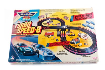 Lot 919A - A MICROMACHINES ELECTRIC ROAD RACING TURBO SPEED-8 SET