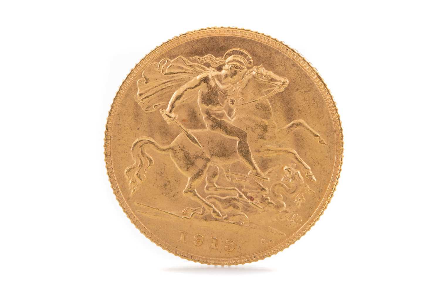 Lot 141 - A GEORGE V GOLD HALF SOVEREIGN DATED 1913