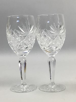 Lot 312 - A LOT OF CRYSTAL GLASSES