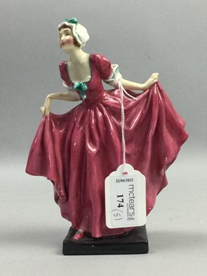 Lot 174 - A ROYAL DOULTON FIGURE OF 'DELIGHT' AND OTHER CERAMICS
