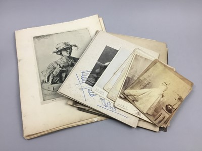 Lot 166 - A COLLECTION OF PHOTOGRAPHS AND PAPER EPHEMERA