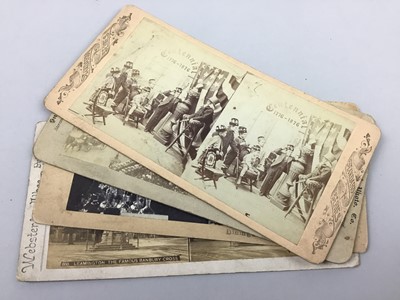Lot 161 - A COLLECTION OF VICTORIAN STEREOSCOPE AND STUDIO CARDS
