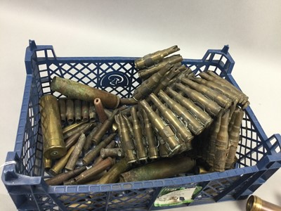 Lot 391 - A GROUP OF ASSORTED DISPELLED AMMUNITION CASINGS