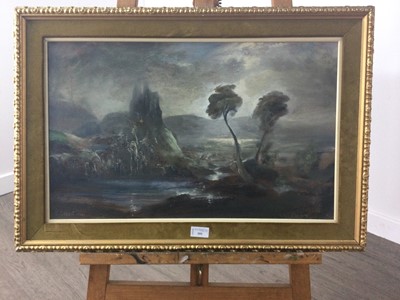 Lot 395 - A LANDSCAPE PAINTING BY G GREEST