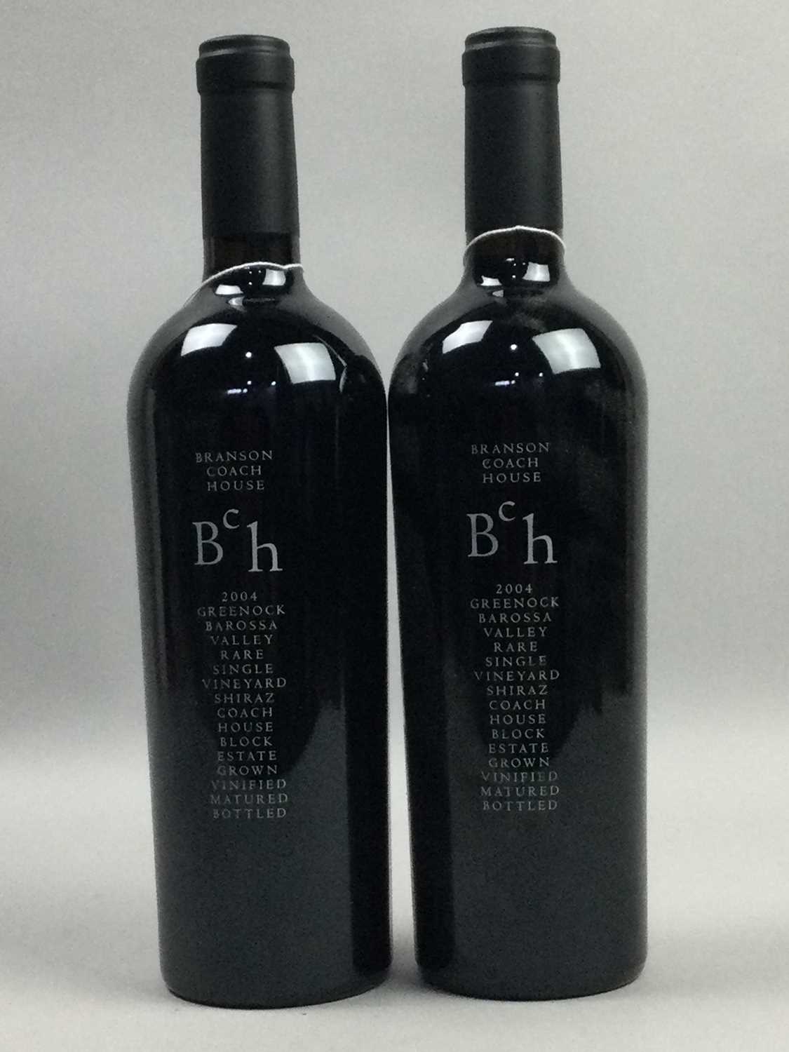Lot 398 - A LOT OF TWO BOTTLES OF BRANSON COACH HOUSE 2004 RED WINE