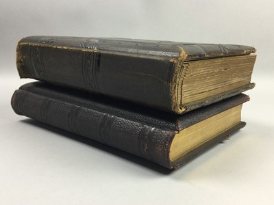 Lot 358 - A VICTORIAN PHOTOGRAPH ALBUM AND ANOTHER