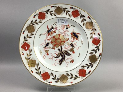 Lot 360 - A ROYAL CROWN DERBY PLATE AND OTHER PLATES